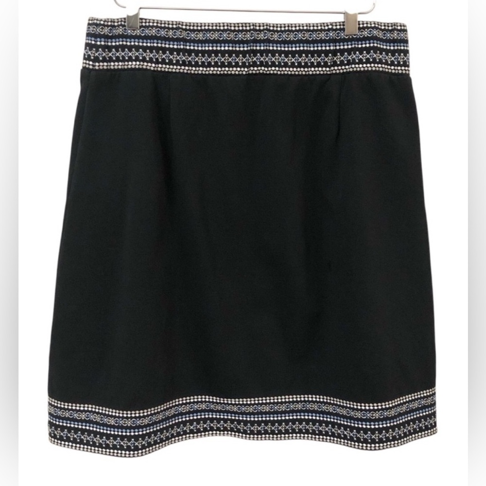 J. Jill Black and White A-Line Knee-Length Skirt - Picture 6 of 7